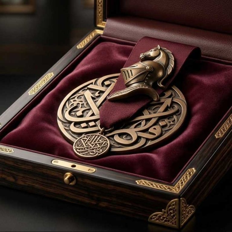 The Knight-Class Medal of Cultural and Artistic Merit (In recognition of his contributions to contemporary calligraphic sculpture).