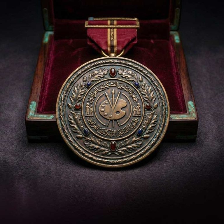 The Medal for Artistic Merit Iraqi Plastic Artists Society.