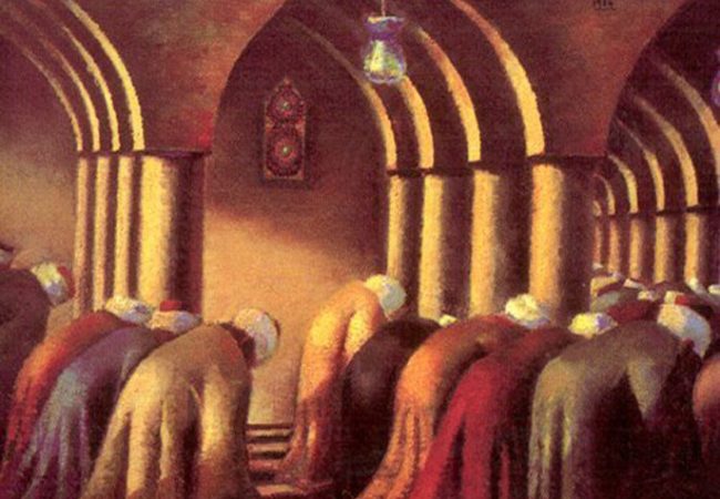 لوحة الصلاة_للفنان محمود سعيد